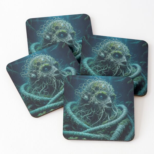 Item preview, Eerie Sea Creature Entangled in Shadows designed and sold by koreatvtea.