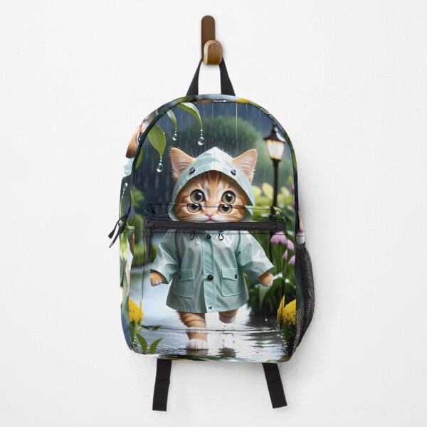 Item preview, Cat with a raincoat - Modern digital art designed and sold by Ai-michiart.
