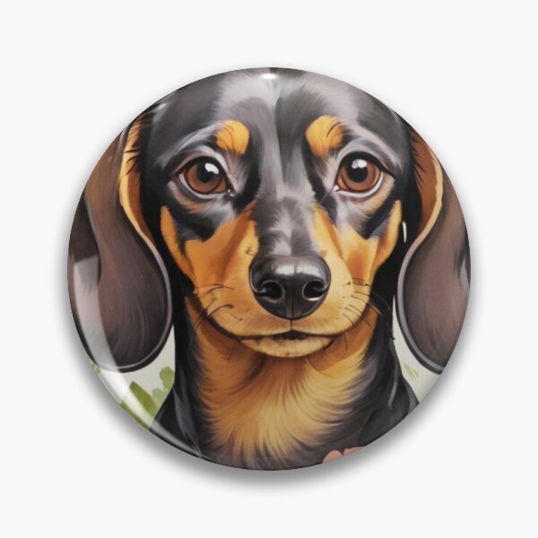 Item preview, Dachshund Floral Painting Art designed and sold by TheAnimalZ00.