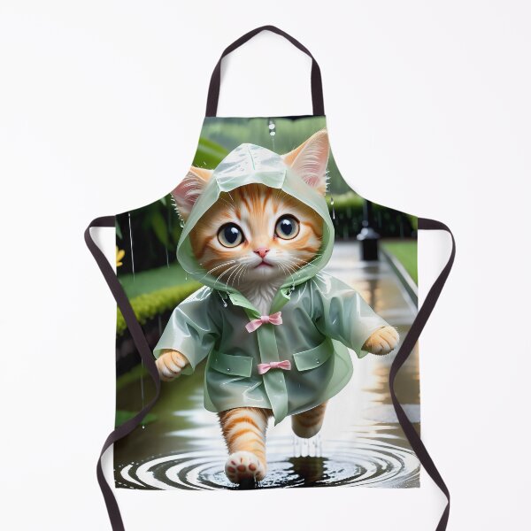 Item preview, Cat with a raincoat - Modern digital art designed and sold by Ai-michiart.