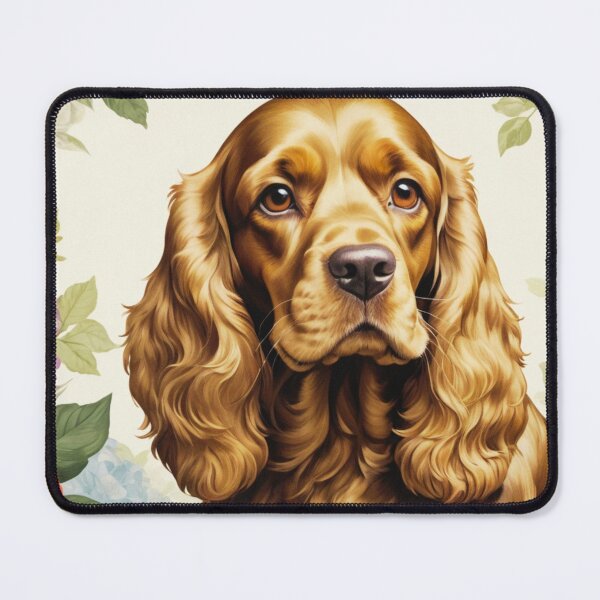 Item preview, English Cocker Spaniel Floral Painting Art designed and sold by TheAnimalZ00.