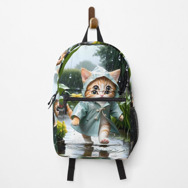 Item preview, Cat with a raincoat - Modern digital art designed and sold by Ai-michiart.