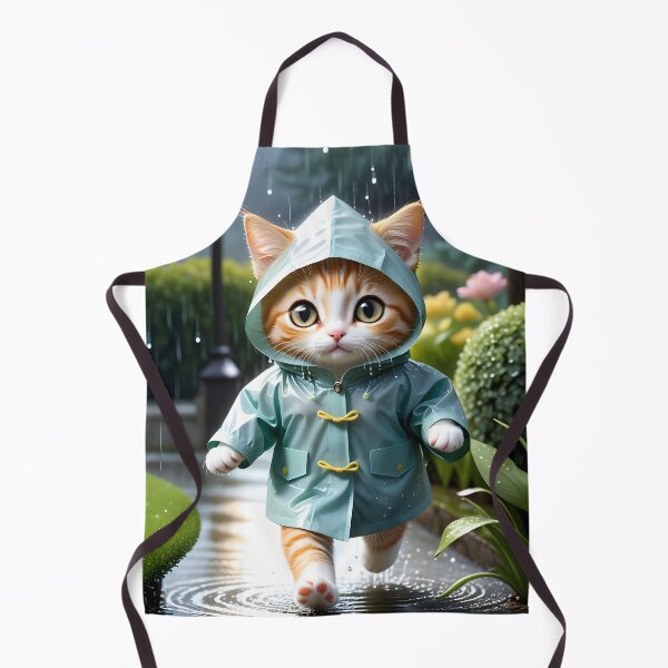 Item preview, Cat with a raincoat - Modern digital art designed and sold by Ai-michiart.