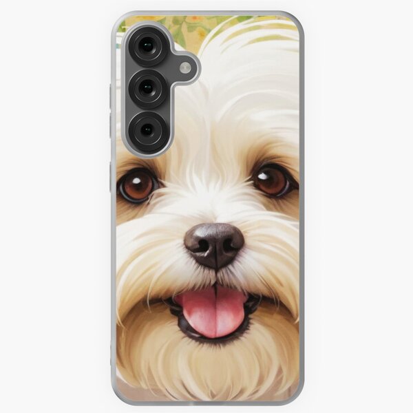 Aperçu de l'œuvre Art de la peinture florale du Bichon Havanais créée et vendue par TheAnimalZ00.