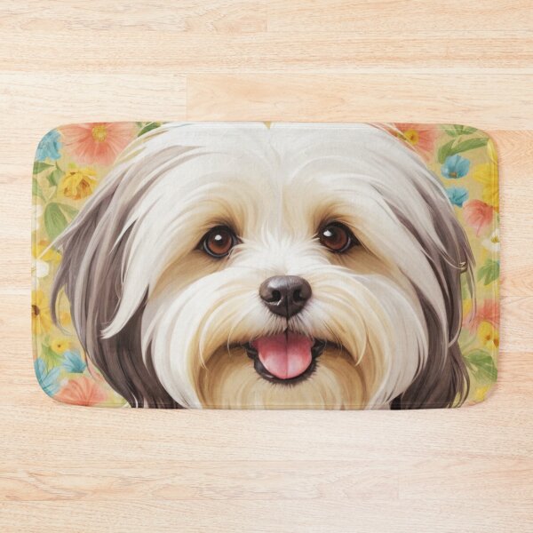 Item preview, Havanese Floral Painting Art designed and sold by TheAnimalZ00.