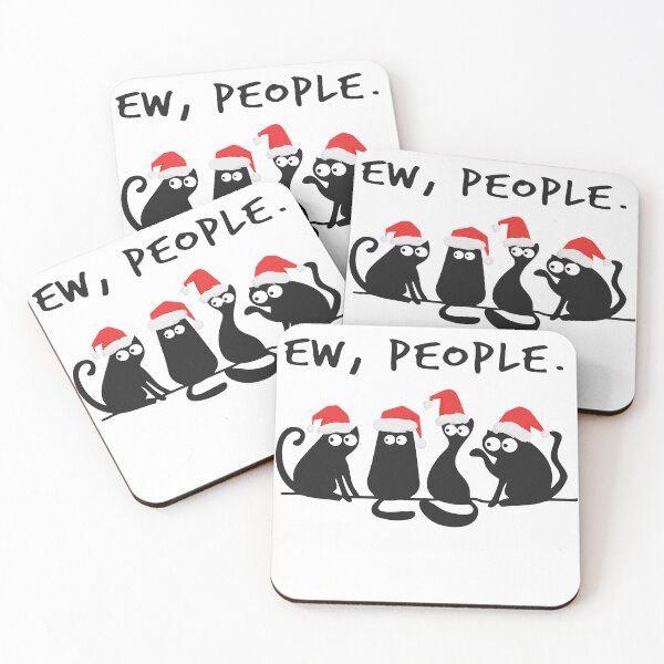 Item preview, Ew people, funny Christmas Cat Mom design designed and sold by godleo.