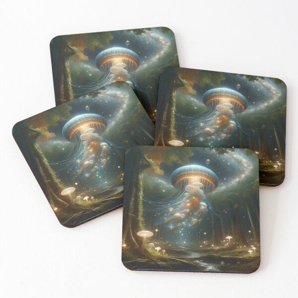 Item preview, Glowing Jellyfish in Ancient Forest designed and sold by koreatvtea.