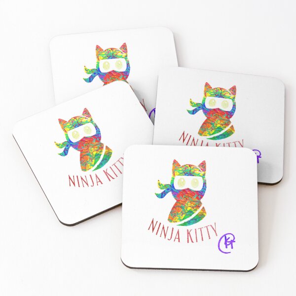 Item preview, Ninja Kitty Art designed and sold by Kalli Taub Art.