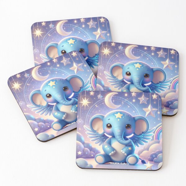 Item preview, Guardian of Dreams: Dreamus the Blue Elephant designed and sold by TERURIN-Gallery.