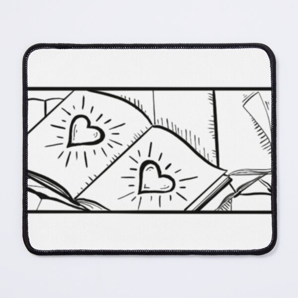 Item preview, Book of Love Stamp Design - Black designed and sold by gillianalyse.