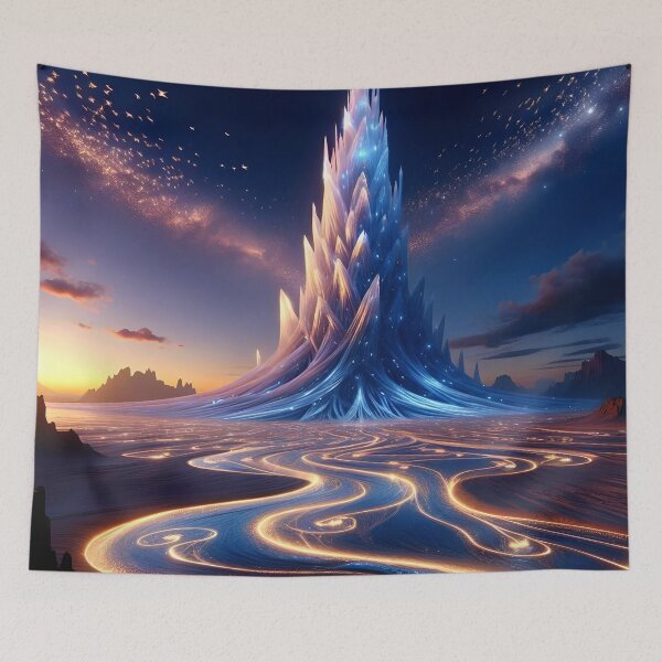 Item preview, Icy Tree in Desert with Celestial Birds designed and sold by koreatvtea.