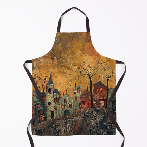 Item preview, Spooky Halloween Village designed and sold by NeoNebulaArt.