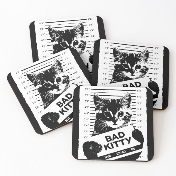 Item preview, Bad Kitten Mugshot designed and sold by viunziameriza.