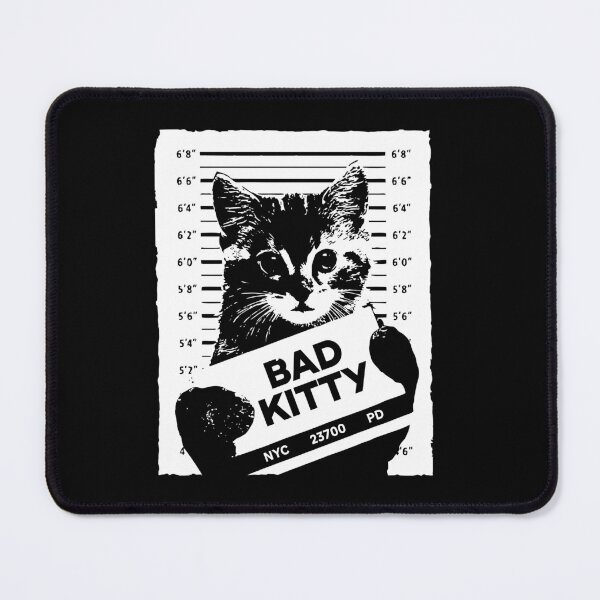 Item preview, Bad Kitten Mugshot designed and sold by viunziameriza.
