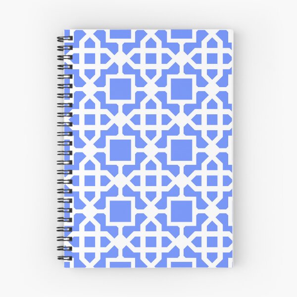 Item preview, Mid-Century Modern Blue Geometric Pattern On White designed and sold by DEC02.