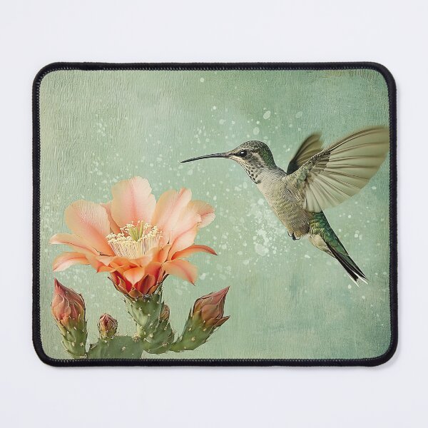 Item preview, Anna's Hummingbird and Cactus designed and sold by Elisabeth Lucas.