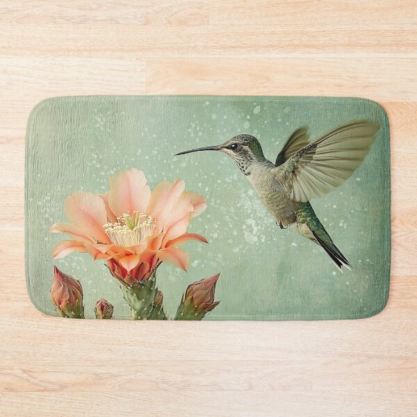 Item preview, Anna's Hummingbird and Cactus   designed and sold by Elisabeth Lucas.