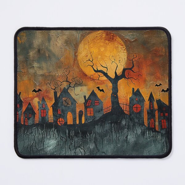 Item preview, Spooky Halloween Village designed and sold by NeoNebulaArt.