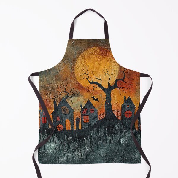 Item preview, Spooky Halloween Village designed and sold by NeoNebulaArt.