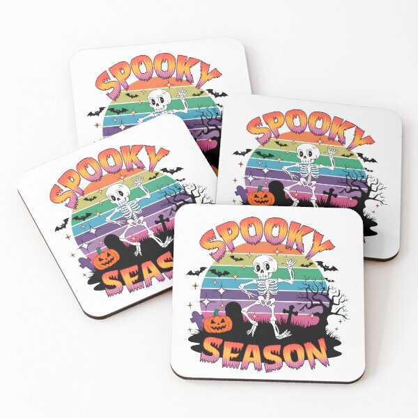 Item preview, Vibrant Spooky Season Skeleton Dance in a Rainbow Halloween Graveyard designed and sold by Sonchai Paladsai.