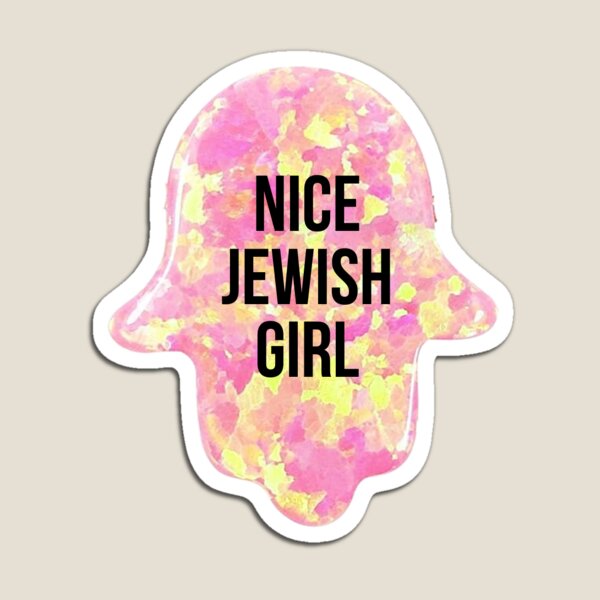 Item preview, pink hamsa sticker nice jewish girl designed and sold by crystalgreeen.