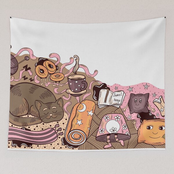 Item preview, Home Sweet Home Doodle Illustration designed and sold by Chesnochok.