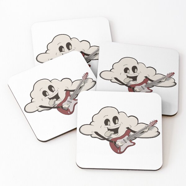 Item preview, Toon Cloud with electric guitar designed and sold by janozone.