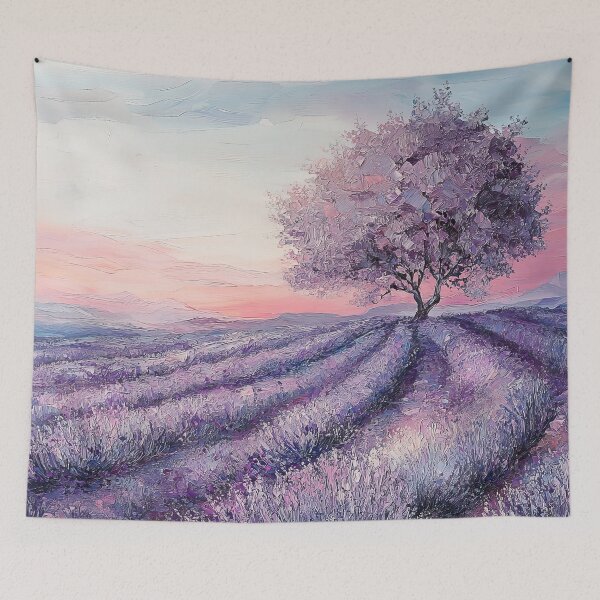 Item preview, Purple Tree and Lavender Field designed and sold by Elisabeth Lucas.