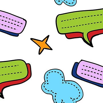 Artwork thumbnail, Speech bubble pattern by Ryslissa