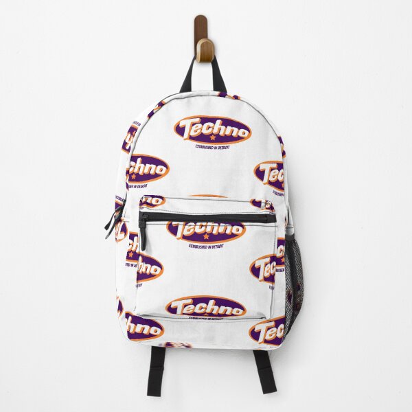 Item preview, TECHNO  - Gas Station Logo (plum/orange)  designed and sold by Discothreadz.
