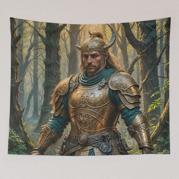 Item preview, Fantasy Warrior in Golden Armor designed and sold by koreatvtea.
