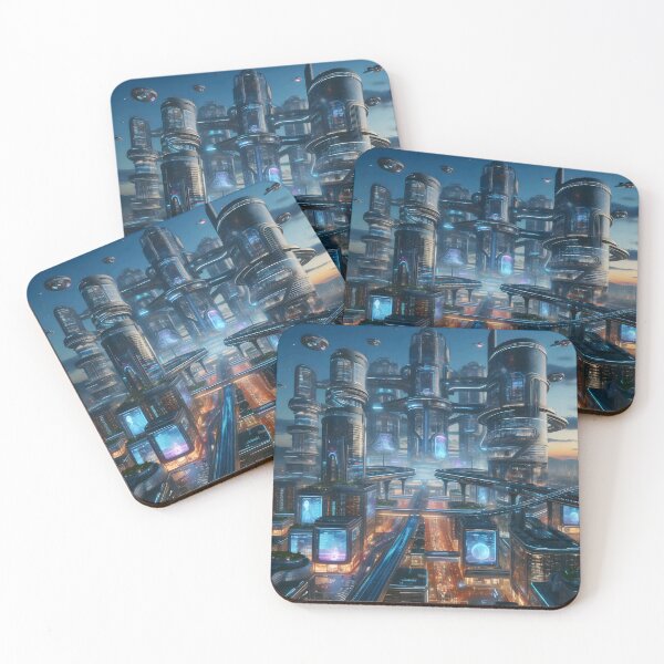 Item preview, Future City designed and sold by AwesomeDigiShop.
