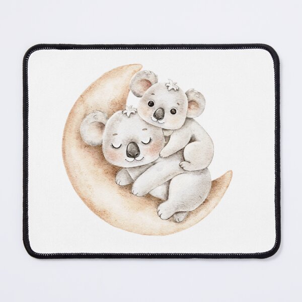 Item preview, sleepy coala and baby watercolor illustration designed and sold by eves_aquadreams.