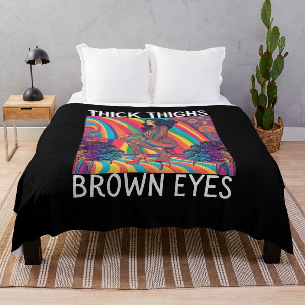 Item preview, Thick Thighs Brown Eyes Psychedelic designed and sold by SD-LA-AND-U.