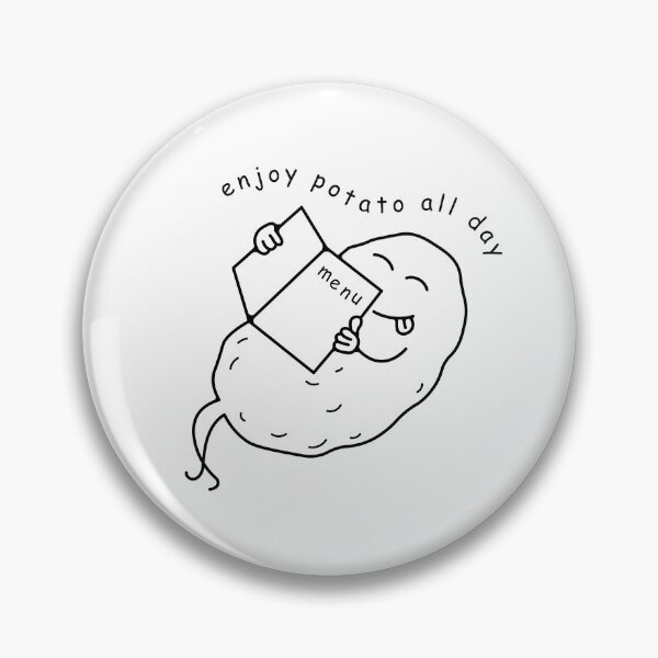 Item preview, enjoy potato all day, tater tot funny, cartoon potato funny. designed and sold by stylegoose.