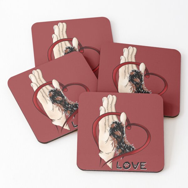 Item preview, Paw love black & brown designed and sold by MelAponie.