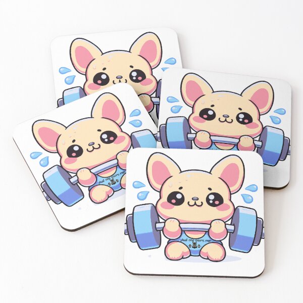 Item preview, Frenchie lifting weights stickers and more designed and sold by CRandRRstickers.