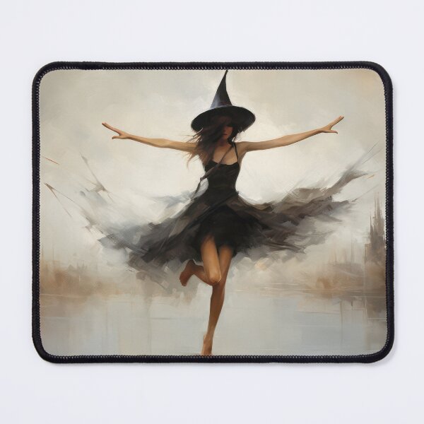 Item preview, Vintage Witch Halloween Rustic Painting designed and sold by ArtHausPrint.
