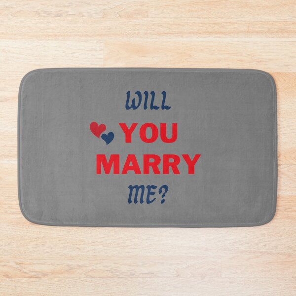 Item preview, WILL YOU MARRY ME? Red & Navy Blue designed and sold by AASparksDesigns.