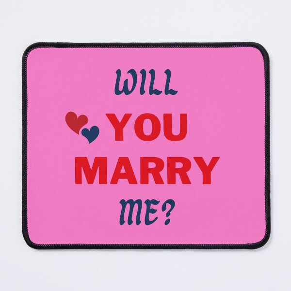 Item preview, WILL YOU MARRY ME? Red & Navy Blue designed and sold by AASparksDesigns.