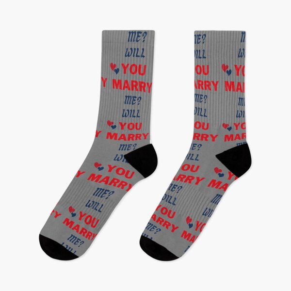 Item preview, WILL YOU MARRY ME? Red & Navy Blue designed and sold by AASparksDesigns.