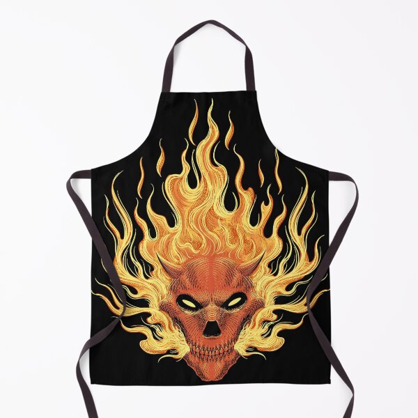 Item preview, Flame Skull Head designed and sold by WOLForDEER.
