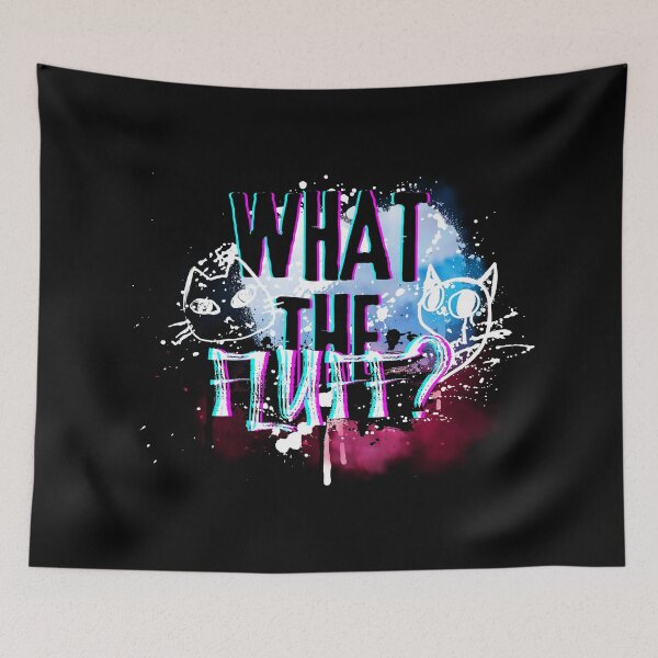 Item preview, What the fluff? #CatGifts #CatLady #CatMom #CatDad #CatLife designed and sold by Anna Halasek.