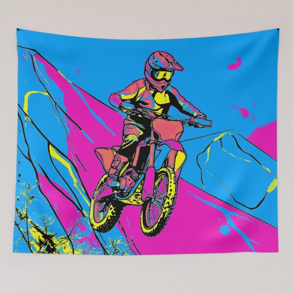 Item preview, Downhill Mountain Run - Motocross Rider designed and sold by NaturePrints.