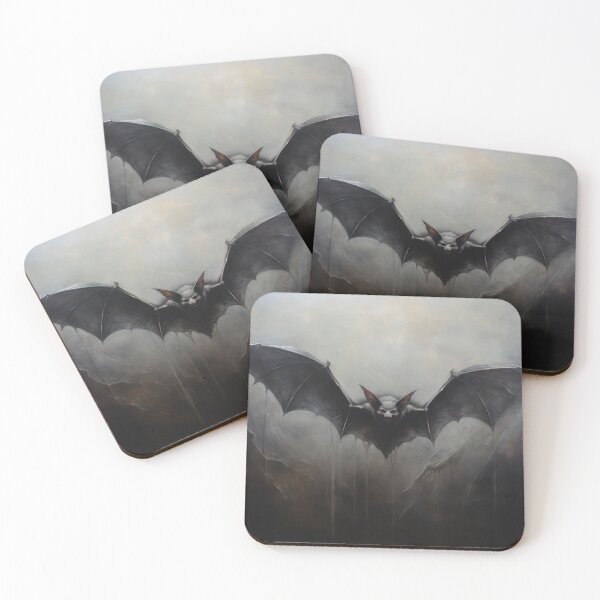 Item preview, Scary Halloween Bat Painting designed and sold by ArtHausPrint.