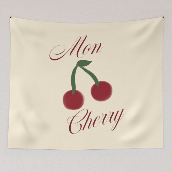 Item preview, mon cheri mon cherry minimalist poster  designed and sold by SabrinaGold.