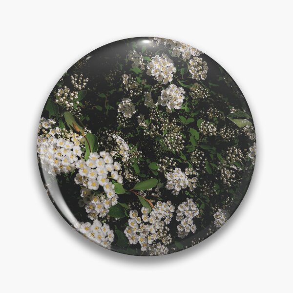 Item preview, Bush with white blooming flowers emerging from the darkness designed and sold by PavlinaBFDesign.