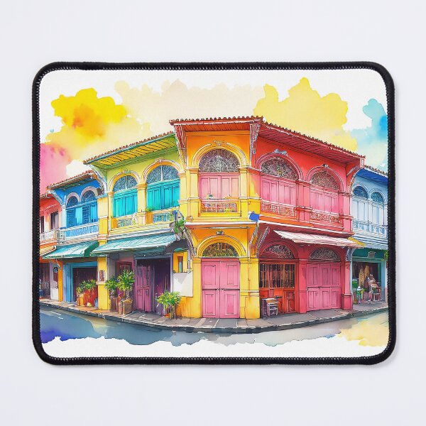 Item preview, Phuket's Sino-Portuguese architecture in old town. designed and sold by wonderisland.