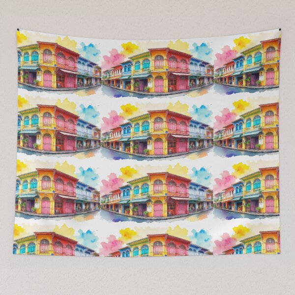 Item preview, Phuket's Sino-Portuguese architecture in old town. designed and sold by wonderisland.