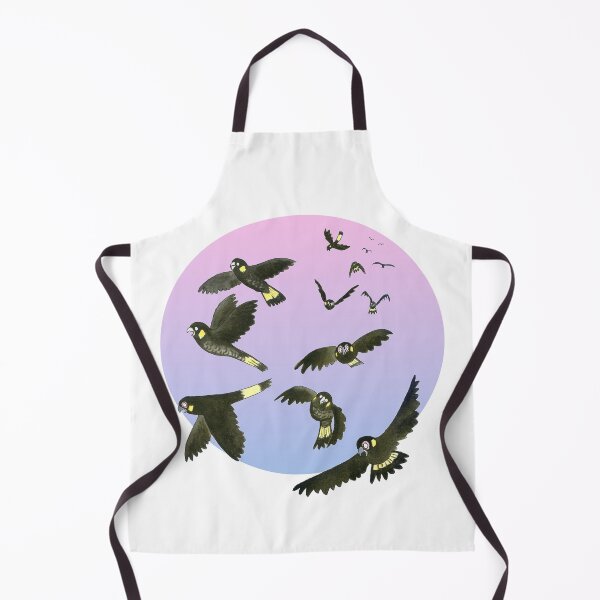 Item preview, Yellow-tailed Black-cockatoos flying (dusk) designed and sold by Paula Peeters.